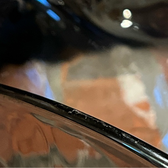 Vintage Bowl Mid Century Silver Fade Glass Triangle Dessert Salad Snacks 9” - Picture 5 of 10